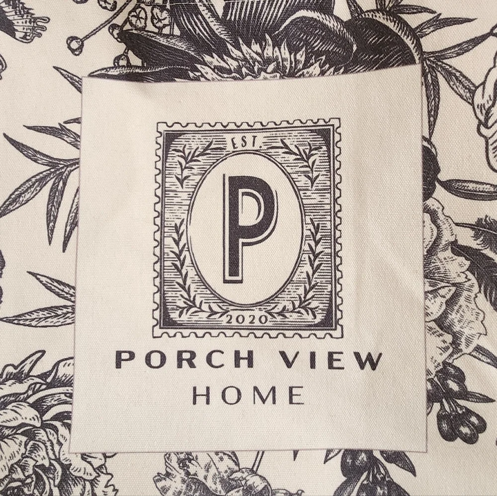 Porch View Home.Floral Tote Bag